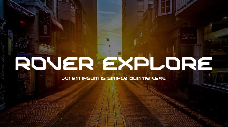 ROVER EXPLORE Font