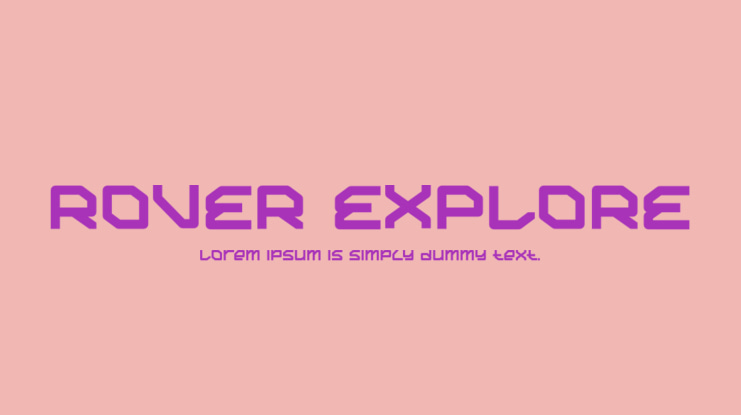 ROVER EXPLORE Font