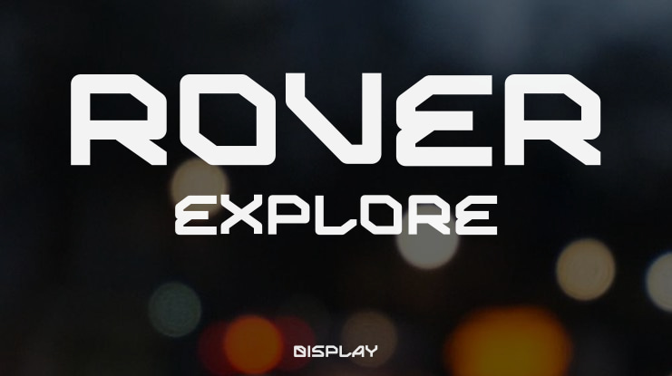 ROVER EXPLORE Font