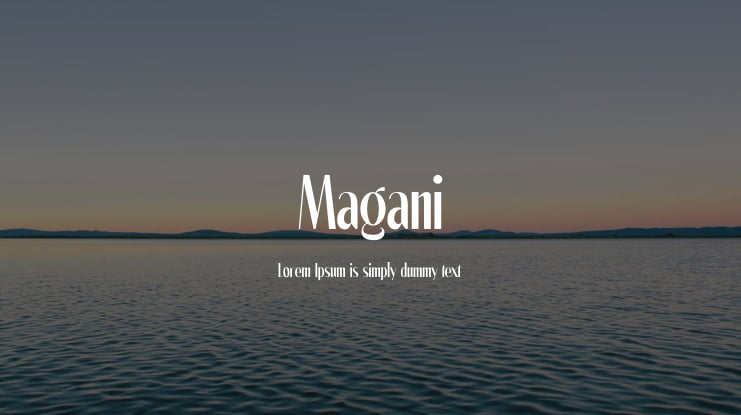 Magani Font