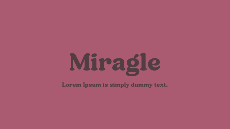 Miragle Font