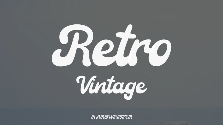 Retro Vintage Font