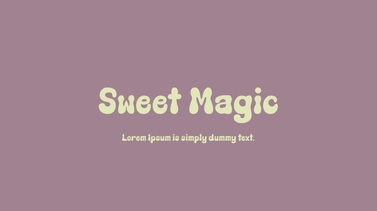 Sweet Magic Font