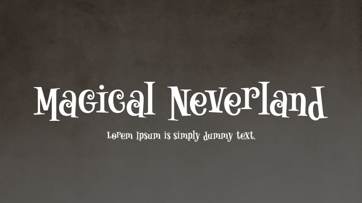 Magical Neverland Font