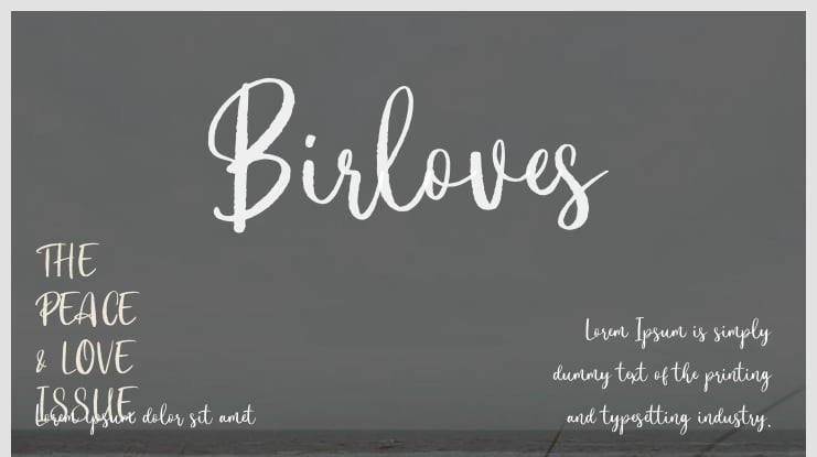 Birloves Font