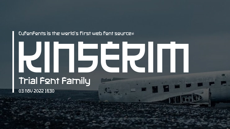 KINSERIM Trial Font