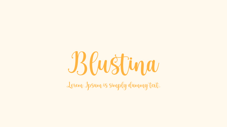 Blustina Font Family