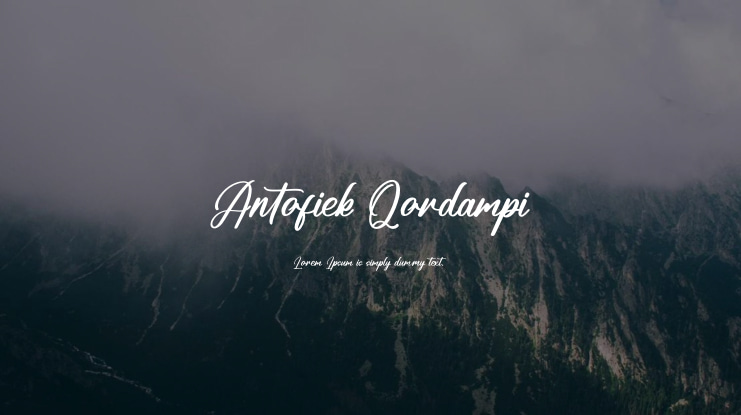 Antofiek Qordampi Font