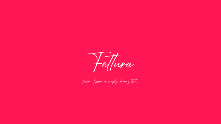 Fettura Font