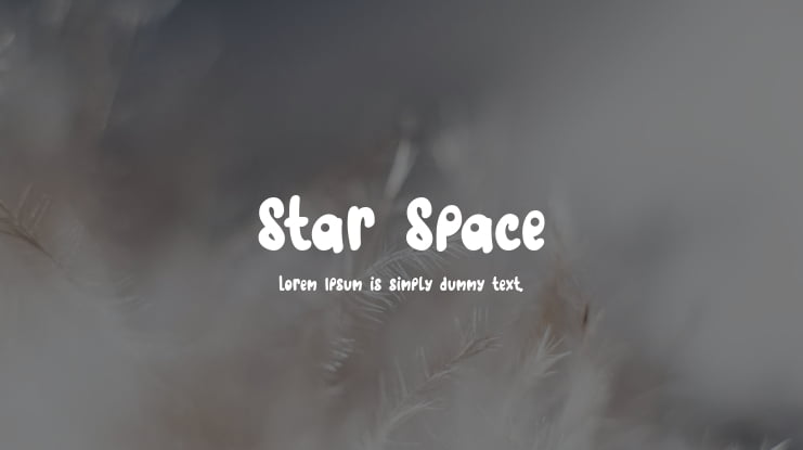 Star Space Font