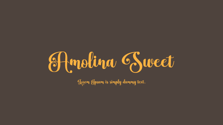 Amolina Sweet Font