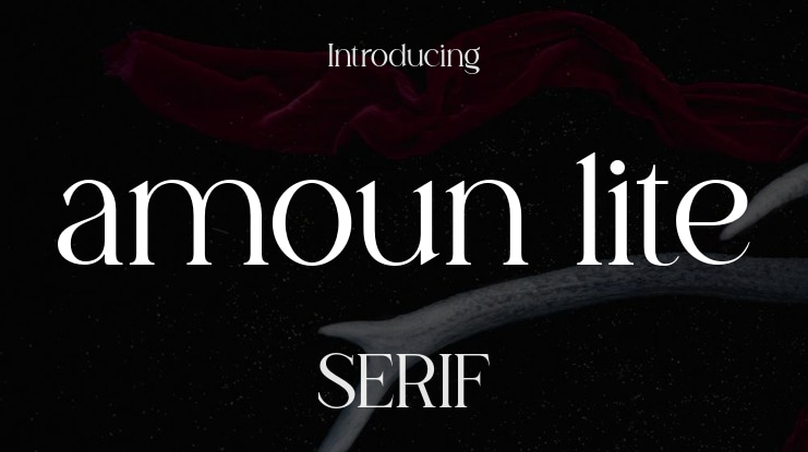 amoun lite Font