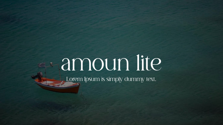 amoun lite Font