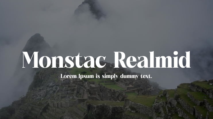 Monstac Realmid Font