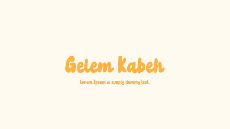 Gelem Kabeh Font