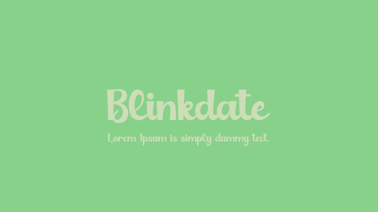 Blinkdate Font