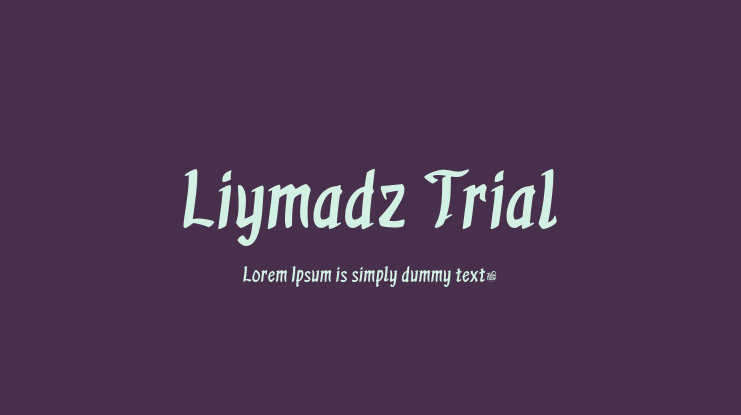 Liymadz Trial Font
