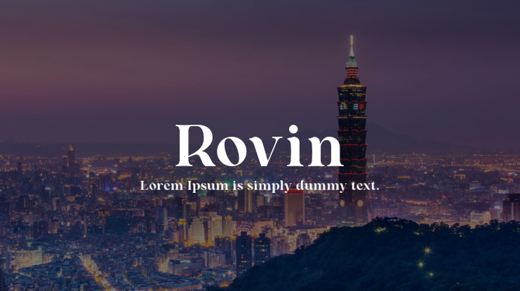 Rovin Font