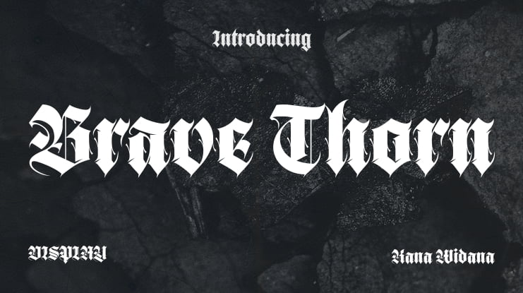 Brave Thorn Font