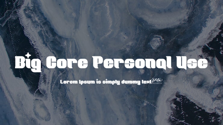 Big Core Personal Use Font