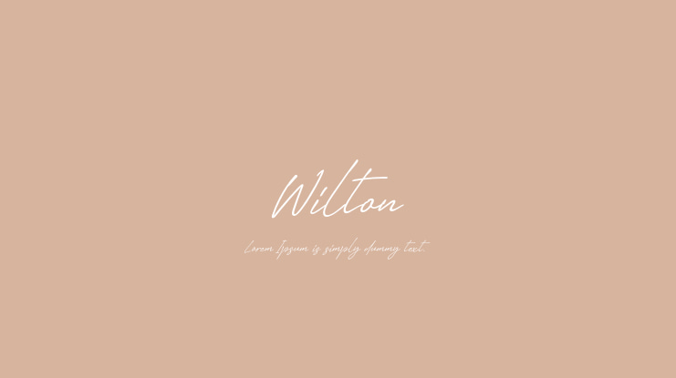Wilton Font