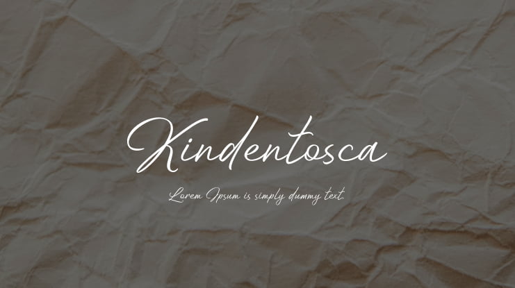 Kindentosca Font