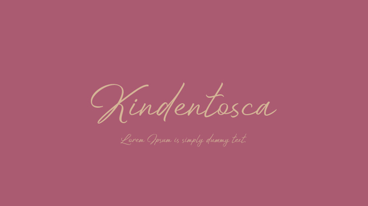 Kindentosca Font
