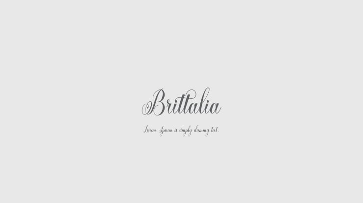 Brittalia Font