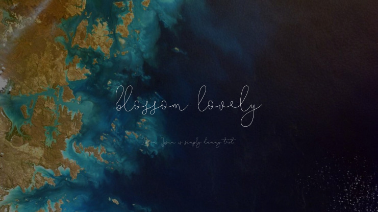 blossom lovely Font