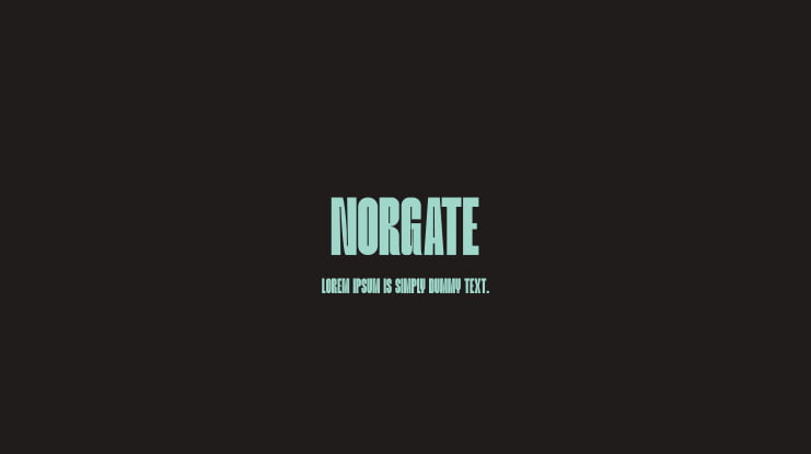 Norgate Font Family