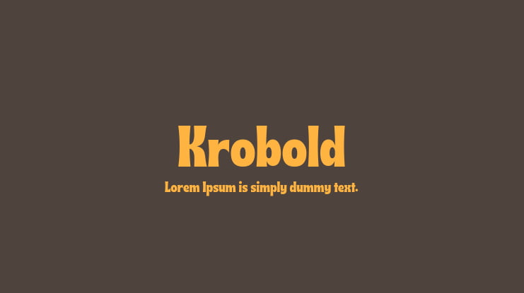 Krobold Font