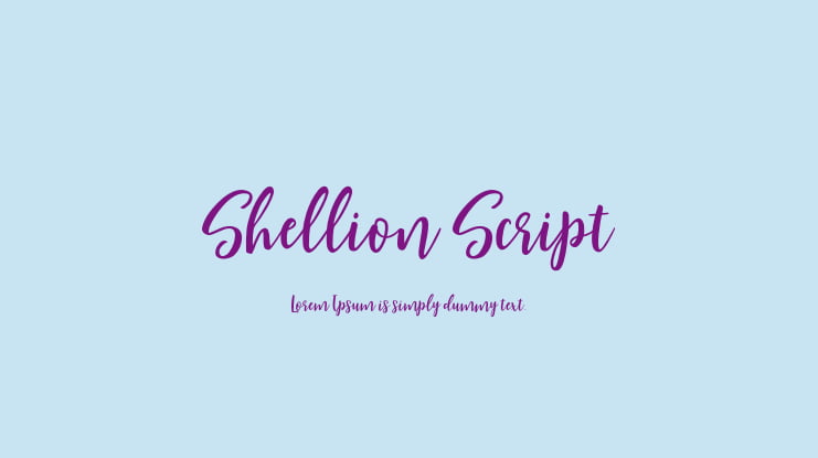 Shellion Script Font Family