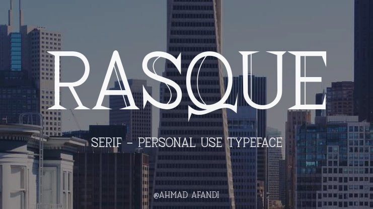 Rasque Serif - Personal Use Font