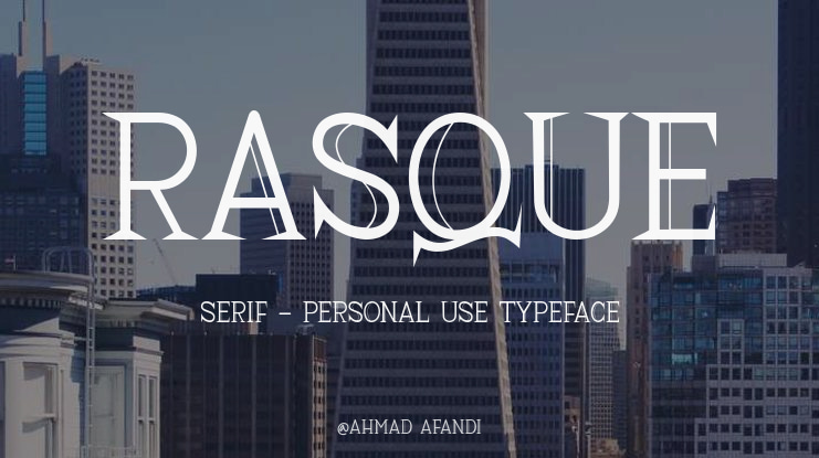 Rasque Serif - Personal Use Font