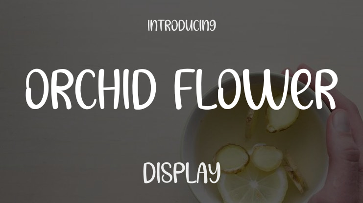 Orchid Flower Font