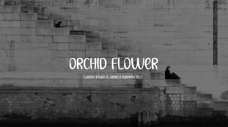 Orchid Flower Font