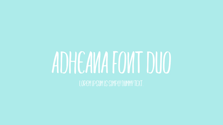 Adheana Font Duo