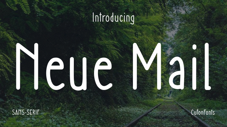Neue Mail Font