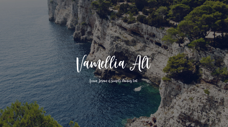Vamellia Alt Font Family