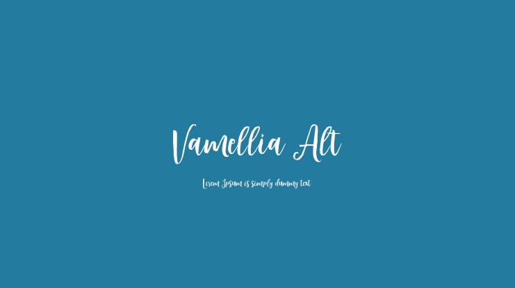 Vamellia Alt Font Family