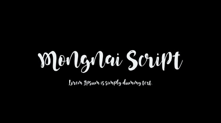 Mongnai Script Font