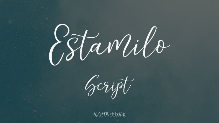 Estamilo Script Font