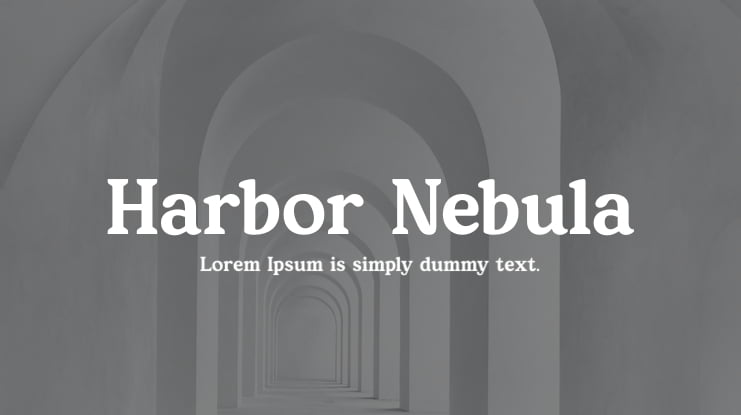 Harbor Nebula Font