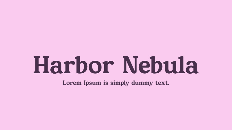 Harbor Nebula Font