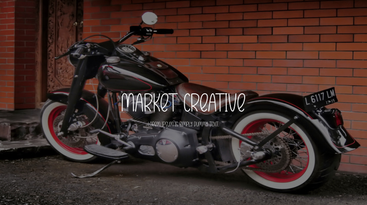 Market Creative Font