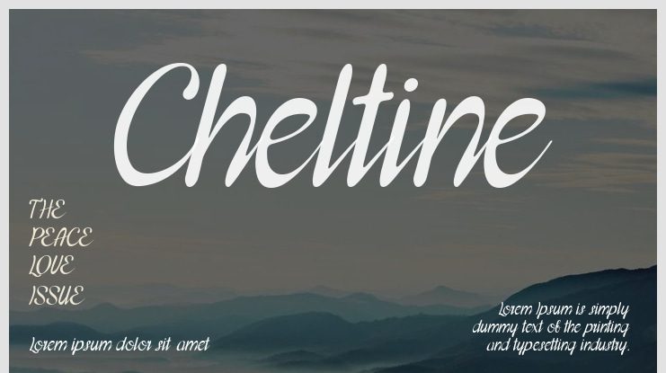Cheltine Font