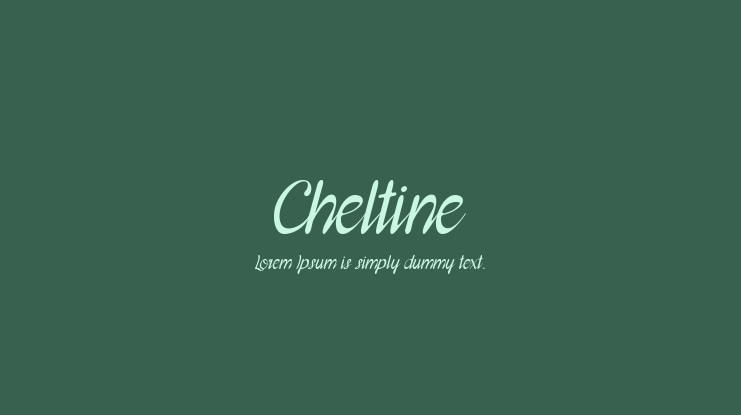 Cheltine Font