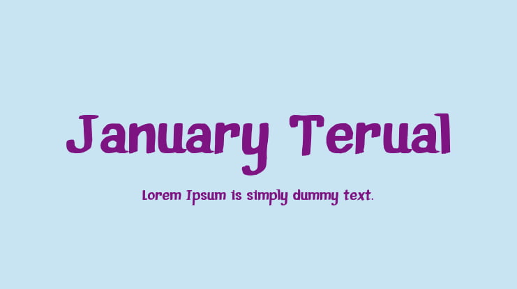 January Terual Font