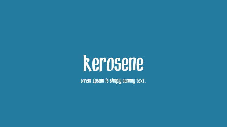kerosene Font