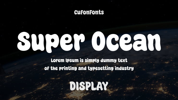 Super Ocean Font
